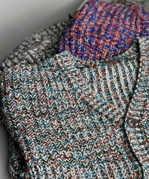 CIAOPANIC（チャオパニック）の「3WAYローゲージラメMIXニットカーディガン（ニット/セーター・レディース・ブラウン/レッド/グリーン・FREE）」の4枚目の写真