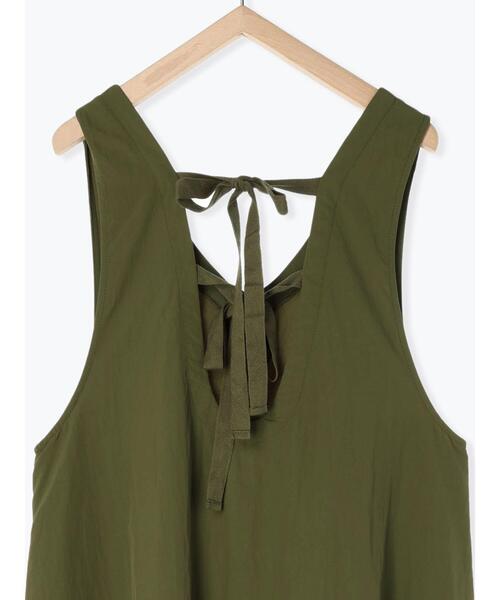 Samansa Mos2（サマンサ モスモス）の「◎後ろリボンナイロンジャンパースカート（ワンピース・レディース・ブラック/ベージュ/カーキ・F）」の20枚目の写真