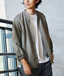 EDIFICE | ファンクションカルゼ バンドカラーシャツ(シャツ/ブラウス)