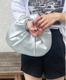 【HIKA】フェイクレザーラッチドバッグ