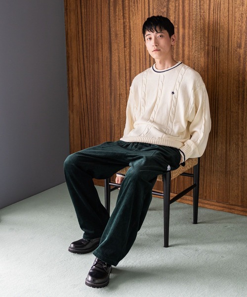 POLO BCS(ポロ ビーシーエス)の「【POLO BCS(ポロ・ビーシーエス)】コラボニットプルオーバー(ニット/セーター・メンズ・オフホワイト/ネイビー・LARGE/MEDIUM)」の6枚目の写真