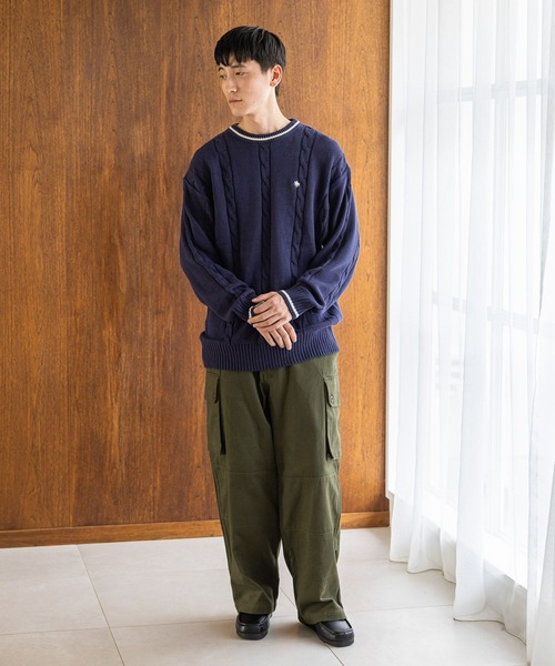 POLO BCS(ポロ ビーシーエス)の「【POLO BCS(ポロ・ビーシーエス)】コラボニットプルオーバー(ニット/セーター・メンズ・オフホワイト/ネイビー・LARGE/MEDIUM)」の11枚目の写真