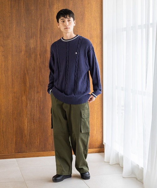 POLO BCS(ポロ ビーシーエス)の「【POLO BCS(ポロ・ビーシーエス)】コラボニットプルオーバー(ニット/セーター・メンズ・オフホワイト/ネイビー・LARGE/MEDIUM)」の12枚目の写真