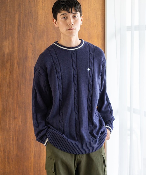 POLO BCS(ポロ ビーシーエス)の「【POLO BCS(ポロ・ビーシーエス)】コラボニットプルオーバー(ニット/セーター・メンズ・オフホワイト/ネイビー・LARGE/MEDIUM)」の13枚目の写真