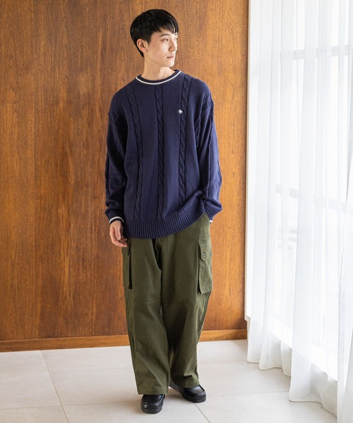 POLO BCS(ポロ ビーシーエス)の「【POLO BCS(ポロ・ビーシーエス)】コラボニットプルオーバー(ニット/セーター・メンズ・オフホワイト/ネイビー・LARGE/MEDIUM)」の15枚目の写真