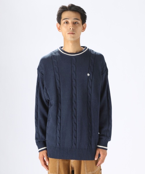 POLO BCS(ポロ ビーシーエス)の「【POLO BCS(ポロ・ビーシーエス)】コラボニットプルオーバー(ニット/セーター・メンズ・オフホワイト/ネイビー・LARGE/MEDIUM)」の22枚目の写真