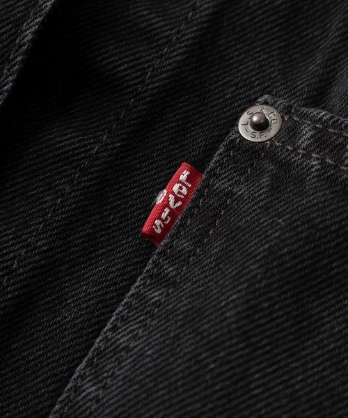 Levi's（リーバイス）の「【Levi’s/リーバイス】ヴィンテージウォッシュ スリットスリーブデザイン オーバーサイズデニムジャケット/ ダメージ加工/ BABY SLICED TRUCKER JACKET/DARK WASH（デニムジャケット・レディース・ブラック・S）」の7枚目の写真