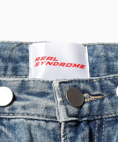 realsyndrome(リアルシンドローム)の「Tattered Denim Pants デニムパンツ(デニムパンツ・メンズ・ブルー・M/L/XL)」の4枚目の写真