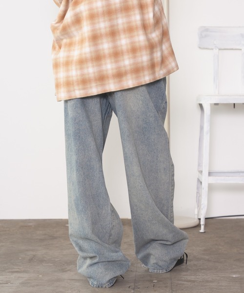 realsyndrome(リアルシンドローム)の「Tattered Denim Pants デニムパンツ(デニムパンツ・メンズ・ブルー・M/L/XL)」の17枚目の写真
