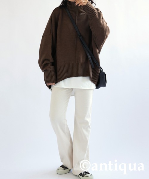 antiqua（アンティカ）の「レイヤードキャミソール（キャミソール・レディース・ブラック/ホワイト・FREE）」の11枚目の写真