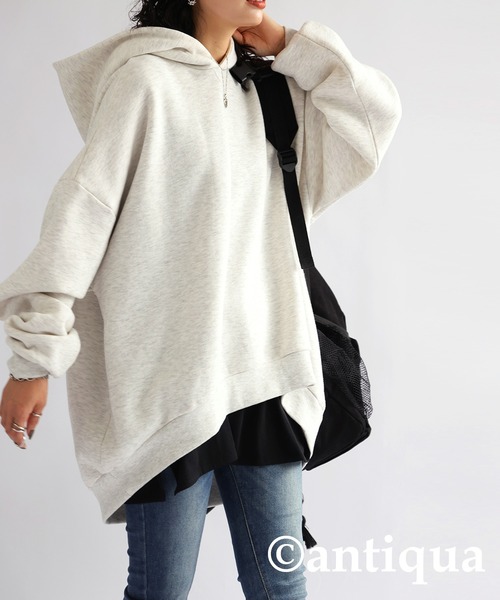 antiqua（アンティカ）の「レイヤードキャミソール（キャミソール・レディース・ブラック/ホワイト・FREE）」の12枚目の写真