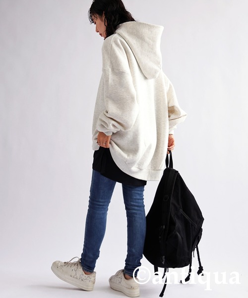 antiqua（アンティカ）の「レイヤードキャミソール（キャミソール・レディース・ブラック/ホワイト・FREE）」の15枚目の写真