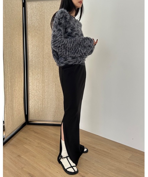Didot.showroom（ディドット ショールーム）の「マーブル シャギーニット（ニット/セーター・レディース・ブラック/グレー/ブルー・FREE）」の20枚目の写真