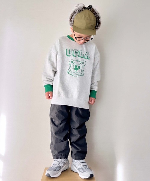 UCLA（ユーシーエルエー）の「【KIDS】【UCLA/ユーシーエルエー】TYPY別注BIG JOEプリントリンガースウェット（スウェット・キッズ・グリーン/ネイビー・L/S/XXL/M/XL）」の19枚目の写真