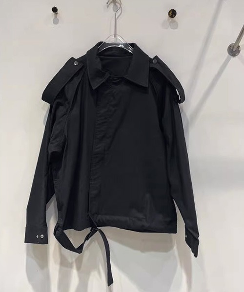△CROPPED WORK JACKET/クロップド ワークジャケット モード