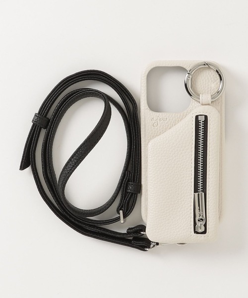 ajew(エジュー)の「ajew/エジュー/【ひも付き】 iPhone15Pro(スマホケース/カバー・レディース・ホワイト/ブラック/ベージュ/ブラウン/グレー/レッド/イエロー/ブルー/モスグリーン/ピンクベージュ/ミント/ピンク系その他5・FREE/F)」の2枚目の写真