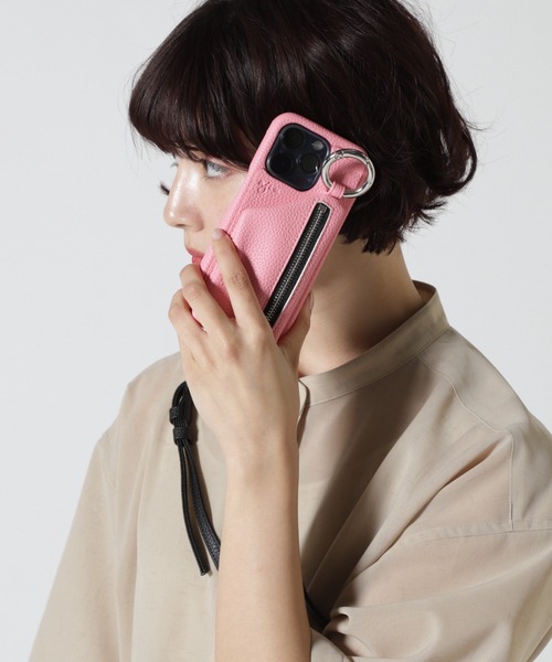 ajew(エジュー)の「ajew/エジュー/【ひも付き】 iPhone15Pro(スマホケース/カバー・レディース・ホワイト/ブラック/ベージュ/ブラウン/グレー/レッド/イエロー/ブルー/モスグリーン/ピンクベージュ/ミント/ピンク系その他5・FREE/F)」の11枚目の写真