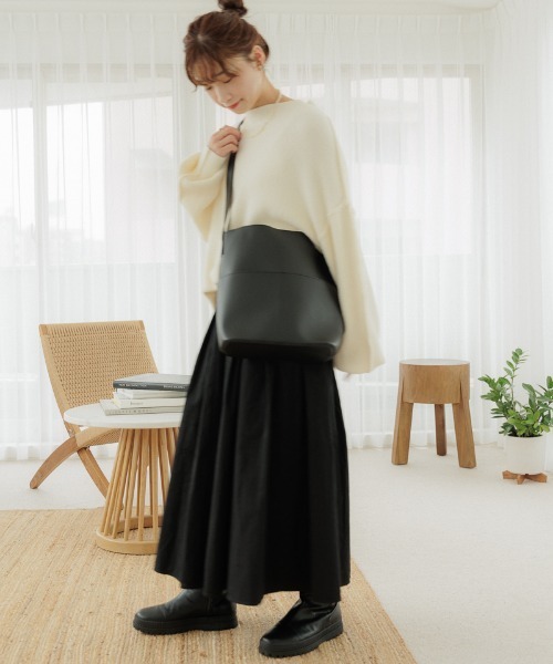 flower(フラワー)の「スムースタートルニット(ニット/セーター・レディース・ピンク/ホワイト・FREE)」の10枚目の写真