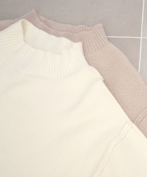 flower(フラワー)の「スムースタートルニット(ニット/セーター・レディース・ピンク/ホワイト・FREE)」の20枚目の写真