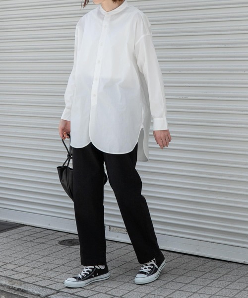 FORK&SPOON（フォークアンドスプーン）の「FORK&SPOON　裏起毛ストレッチイージーパンツ（その他パンツ・レディース・ブラック/ネイビー/モカ・1/2）」の12枚目の写真