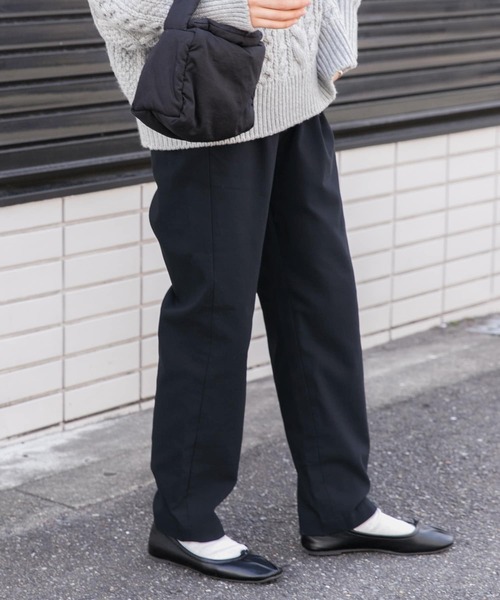 FORK&SPOON（フォークアンドスプーン）の「FORK&SPOON　裏起毛ストレッチイージーパンツ（その他パンツ・レディース・ブラック/ネイビー/モカ・1/2）」の14枚目の写真