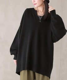 n'OrLABEL | 『キーネック×ぽわん袖ニット』(ニット/セーター)