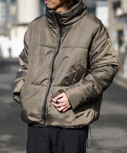 JOHN'S CLOSET（ジョンズクローゼット）の「【40I】エコダウン スタンド ショートジャケット（ダウンジャケット/コート・メンズ・カーキ/ネイビー/ブラック・LARGE/MEDIUM）」の17枚目の写真