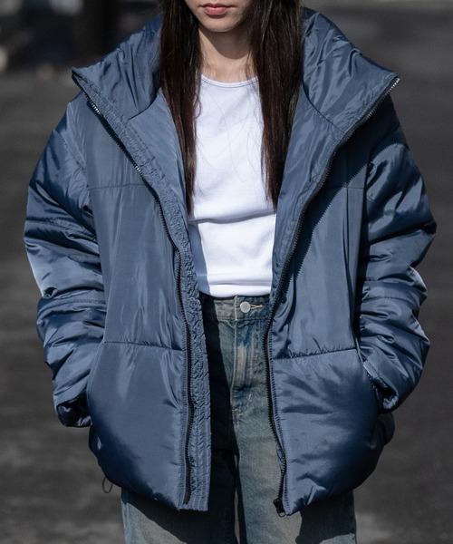 JOHN'S CLOSET（ジョンズクローゼット）の「【40I】エコダウン スタンド ショートジャケット（ダウンジャケット/コート・メンズ・カーキ/ネイビー/ブラック・LARGE/MEDIUM）」の10枚目の写真