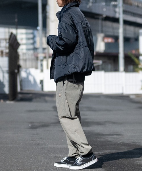 JOHN'S CLOSET（ジョンズクローゼット）の「【40I】エコダウン スタンド ショートジャケット（ダウンジャケット/コート・メンズ・カーキ/ネイビー/ブラック・LARGE/MEDIUM）」の8枚目の写真