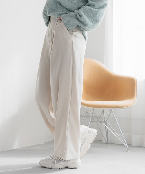 LEPSIM（レプシィム）の「ジップワイドパンツ　987523（その他パンツ・レディース・アイボリー/ブラック・MEDIUM/LARGE）」の3枚目の写真