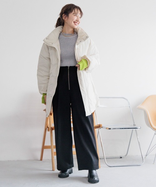 LEPSIM（レプシィム）の「ジップワイドパンツ　987523（その他パンツ・レディース・アイボリー/ブラック・MEDIUM/LARGE）」の15枚目の写真