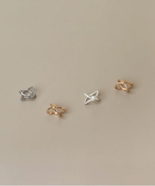 GOLDY（ゴールディ）の「【GOLDY】ダブル ライン ノット リング / 5231004　※（リング・レディース・シルバー系その他/ゴールド/ゴールド系その他2/シルバー・FREE）」の8枚目の写真