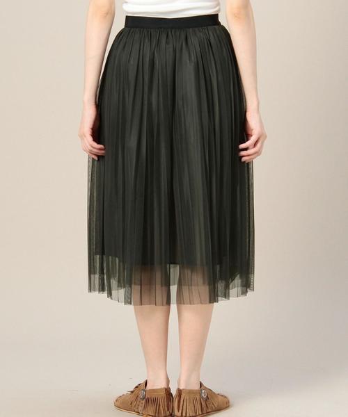 BEAUTY&YOUTH UNITED ARROWS（ビューティーアンドユースユナイテッドアローズ）の「BY チュールプリーツフレアスカート ◆：（スカート・レディース・ブラック/ダークグリーン・フリー）」の11枚目の写真