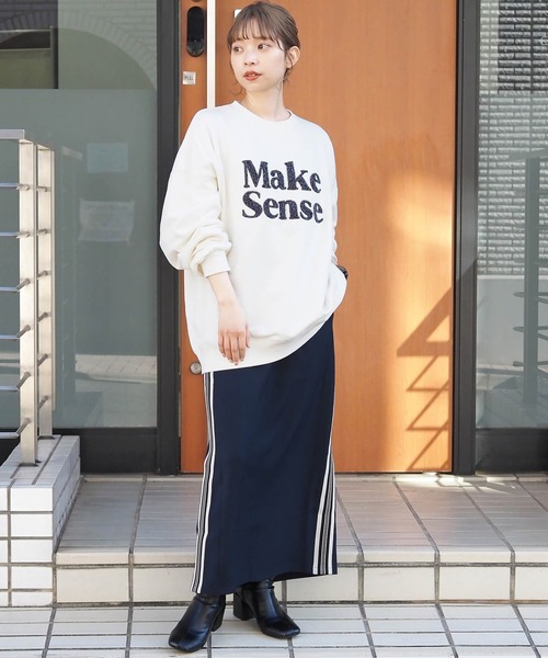 tiptop(ティップトップ)の「裏毛ラメサガラロゴプルオーバー(スウェット・レディース・グレー/アイボリー/ブラック・FREE)」の7枚目の写真