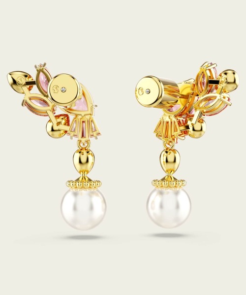 公式】【スワロフスキー】Gema ドロップピアス ミックスカット