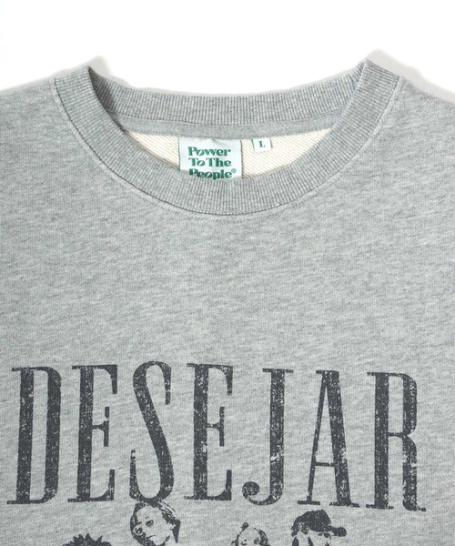 Salong hameu（サロン ハミュー）の「ヴィンテージライクなリメイクスウェットトレーナー/長袖プルオーバートップス メンズ レディース ユニセックス（スウェット・メンズ・ネイビー/グレー/スミクロ/ネイビー系1/ブラック系その他/グレー系その他/グリーン/ワインレッド・LL/L/M）」の12枚目の写真