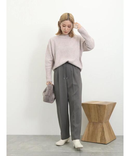 Samansa Mos2 blue(サマンサモスモスブルー)の「【帯電防止】もちもちニットプルオーバー(ニット/セーター・レディース・オフホワイト/サックスブルー/ピンク/ブルー/グリーン・F)」の10枚目の写真