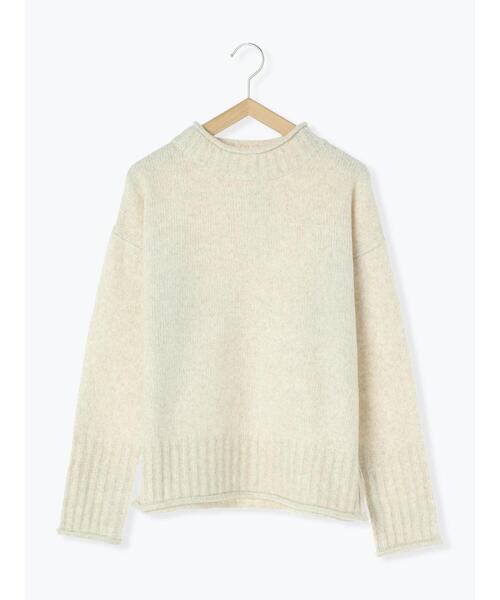Samansa Mos2 blue(サマンサモスモスブルー)の「【帯電防止】もちもちニットプルオーバー(ニット/セーター・レディース・オフホワイト/サックスブルー/ピンク/ブルー/グリーン・F)」の18枚目の写真