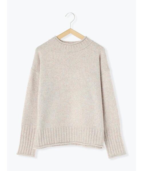 Samansa Mos2 blue(サマンサモスモスブルー)の「【帯電防止】もちもちニットプルオーバー(ニット/セーター・レディース・オフホワイト/サックスブルー/ピンク/ブルー/グリーン・F)」の19枚目の写真