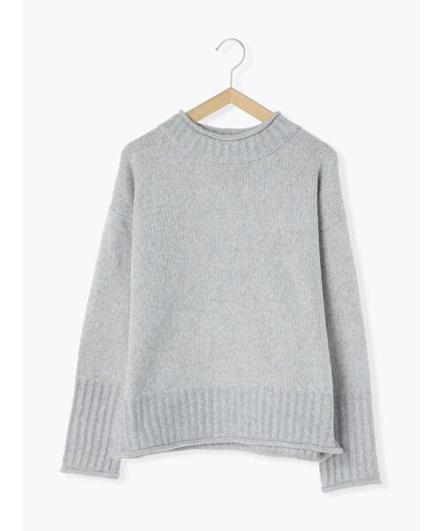 Samansa Mos2 blue(サマンサモスモスブルー)の「【帯電防止】もちもちニットプルオーバー(ニット/セーター・レディース・オフホワイト/サックスブルー/ピンク/ブルー/グリーン・F)」の20枚目の写真