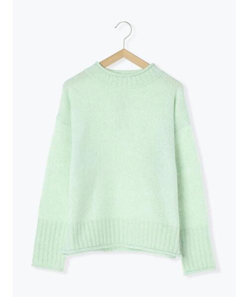 Samansa Mos2 blue(サマンサモスモスブルー)の「【帯電防止】もちもちニットプルオーバー(ニット/セーター・レディース・オフホワイト/サックスブルー/ピンク/ブルー/グリーン・F)」の22枚目の写真