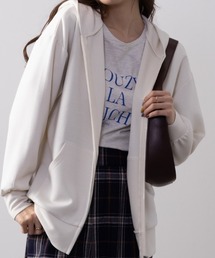 NAVY きれい見えダンボールジップパーカー