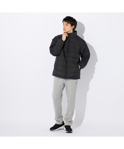 FILA(フィラ)の「FILA フィラ ブランド ロゴ 軽量 厚手 中綿 スタンドジャケット ジャンパー(ブルゾン・メンズ・パープル/ネイビー/ブラック/カーキ・M/L/LL)」の7枚目の写真