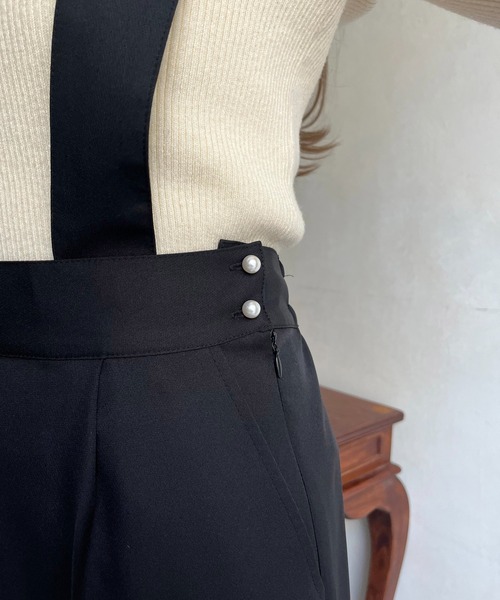 prose verse（プロズヴェール）の「スカラップサスペンダーパンツ（サロペット/オーバーオール・レディース・ブラック・MEDIUM/LARGE）」の15枚目の写真