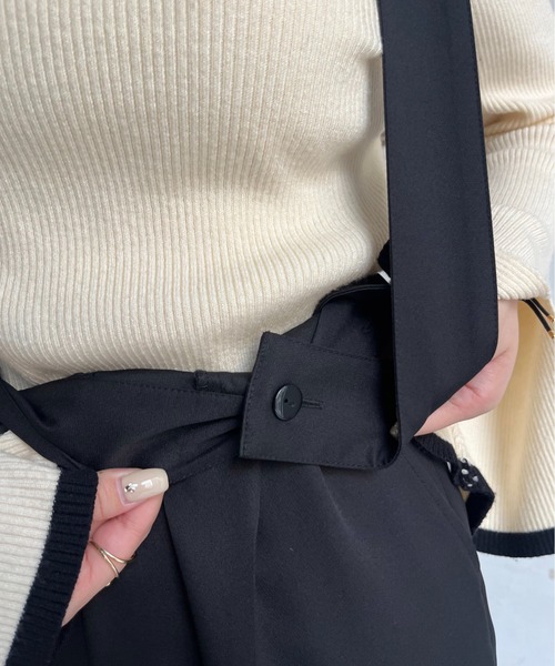 prose verse（プロズヴェール）の「スカラップサスペンダーパンツ（サロペット/オーバーオール・レディース・ブラック・MEDIUM/LARGE）」の17枚目の写真