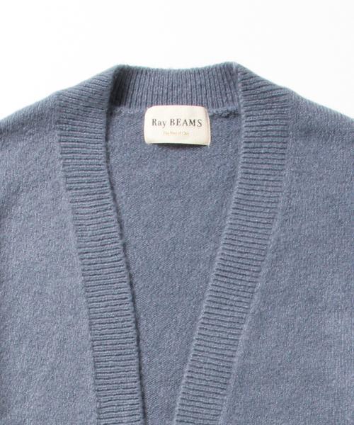 Ray BEAMS(レイビームス)の「■Ray BEAMS / ロング ガウン コーディガン(カーディガン/ボレロ・レディース・ダークブラウン/ライトブルー/ベージュ・ONE SIZE)」の4枚目の写真