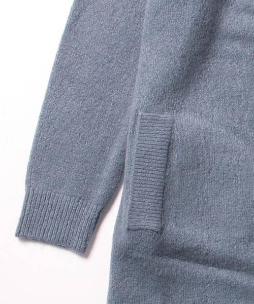 Ray BEAMS(レイビームス)の「■Ray BEAMS / ロング ガウン コーディガン(カーディガン/ボレロ・レディース・ダークブラウン/ライトブルー/ベージュ・ONE SIZE)」の5枚目の写真