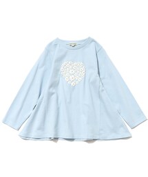 SHOO・LA・RUE | ◆【110-140cm】GIRLフレアモチーフロンT(Tシャツ/カットソー)