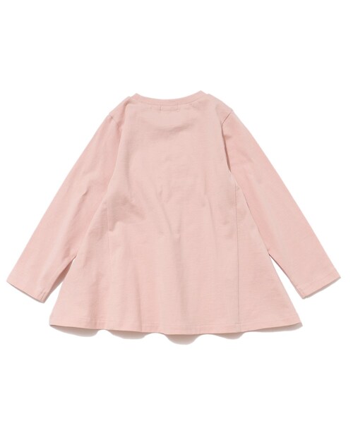 SHOO・LA・RUE（シューラルー）の「◆【110-140cm】GIRLフレアモチーフロンT（Tシャツ/カットソー・キッズ・グリーン系/ベビーピンク/ライトパープル/サックスブルー・11/12/13/14）」の6枚目の写真