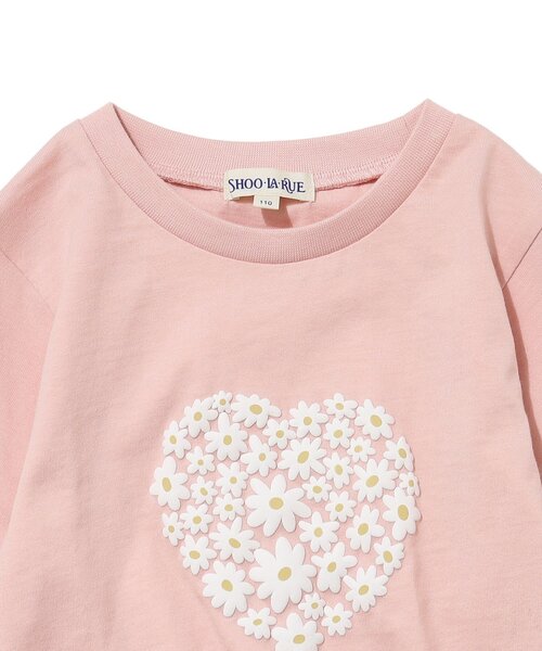 SHOO・LA・RUE（シューラルー）の「◆【110-140cm】GIRLフレアモチーフロンT（Tシャツ/カットソー・キッズ・グリーン系/ベビーピンク/ライトパープル/サックスブルー・11/12/13/14）」の7枚目の写真